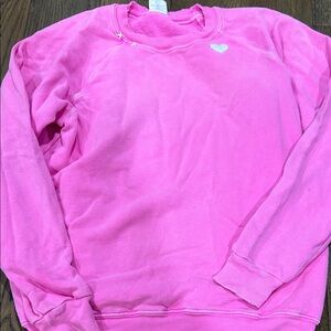 Chic Pink Heart Women's Sweatshirt